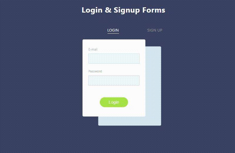 Simple Login Signup Form Web Codes - www.vrogue.co