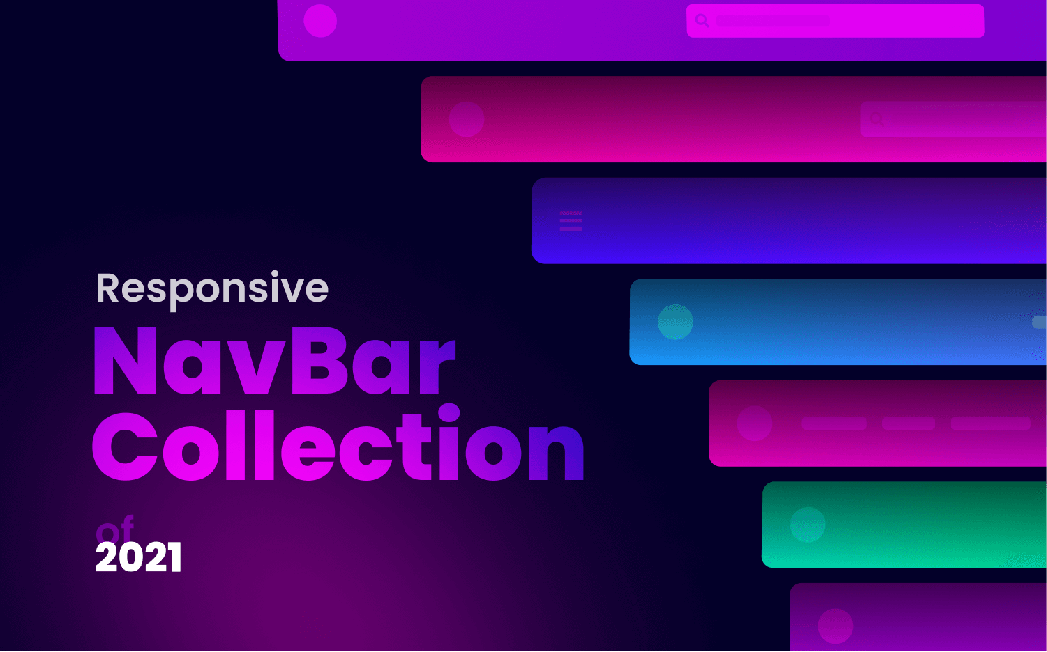 Top-notch Responsive Navbar collection of 2021
