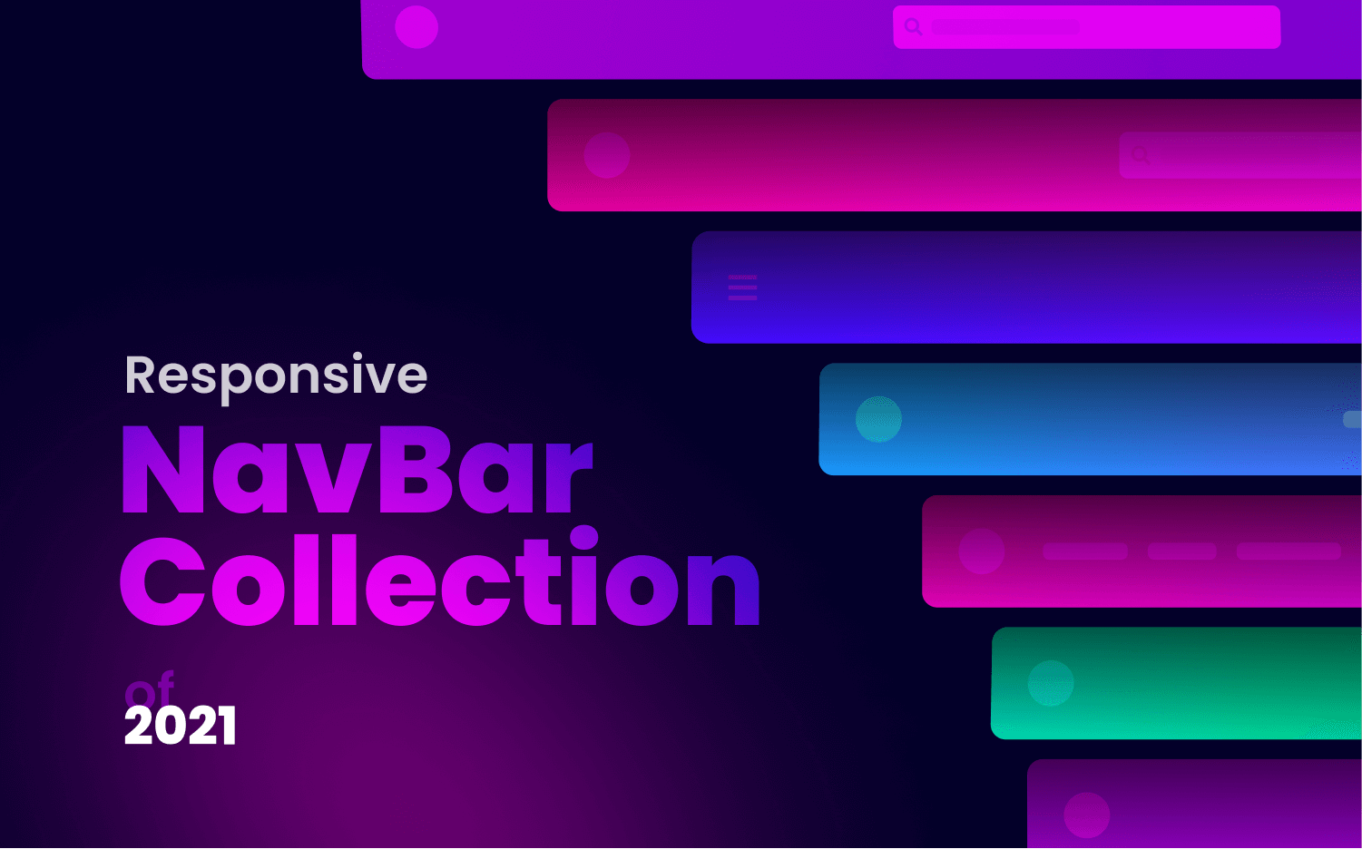 Topnotch Responsive Navbar collection of 2021