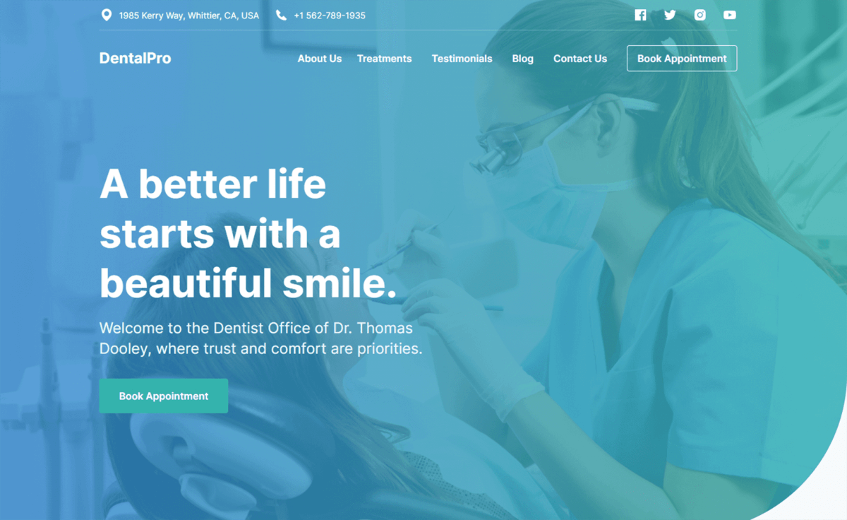 Free Responsive Tailwind CSS Medical Website Template