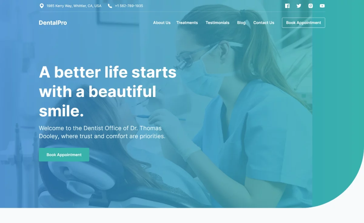 Dental pro - Free Tailwind CSS Medical Website Template