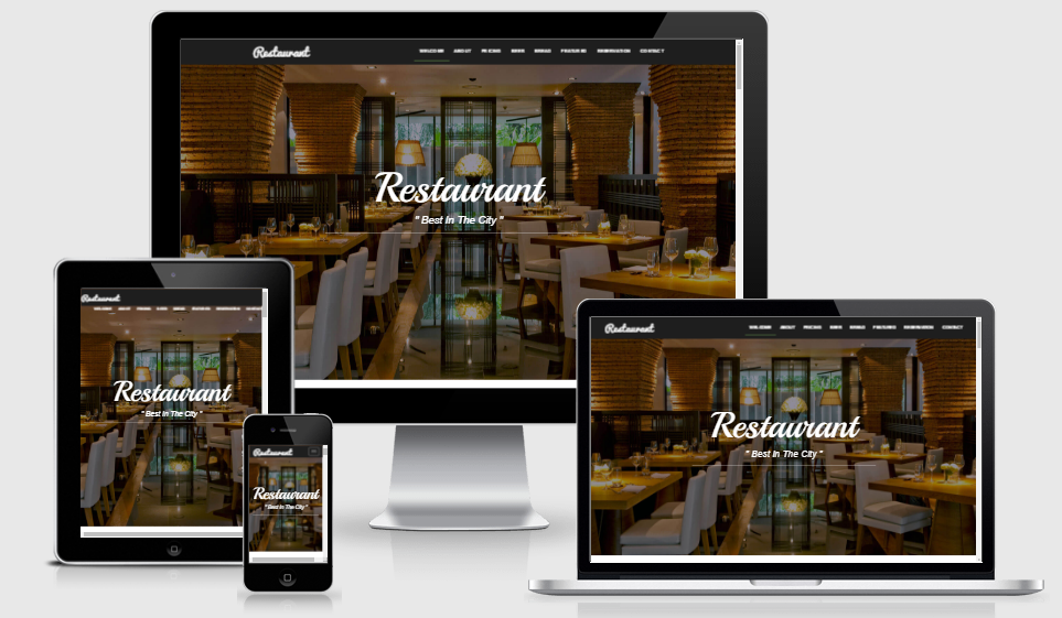 responsive food restaurant website free download in 2017