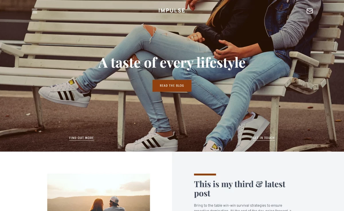 Impulse - Free Tailwind CSS Traveling Blog Website Template