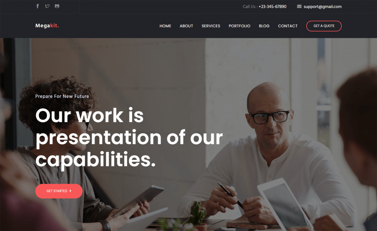 Free Bootstrap 4 HTML5 Business & Corporate Website Template