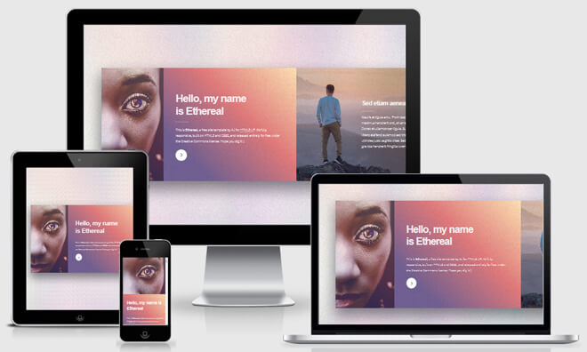 Personal portfolio template responsive