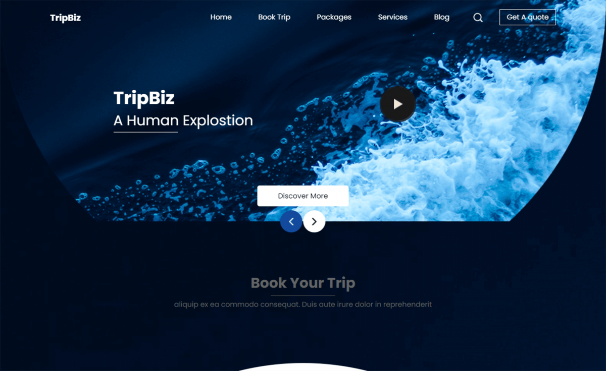Free Bootstrap 4 HTML5 Travel & Tourism Website Template