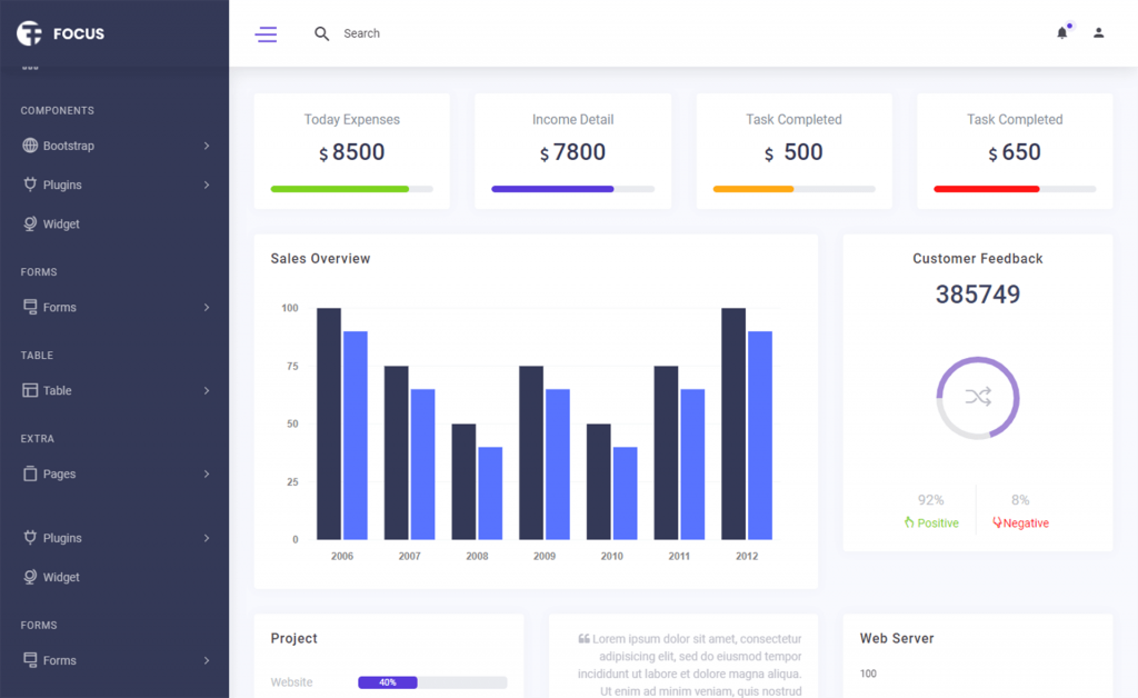 Free & Premium HTML5 CSS3 Admin Templates | Responsive Dashboard