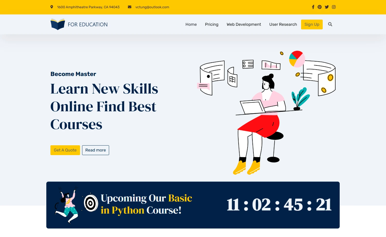 Free Bootstrap 5 HTML5 Education Website Template