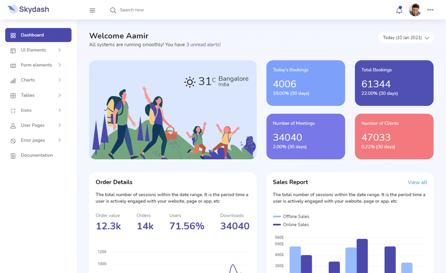 Free & Premium HTML5 CSS3 Admin Templates | Responsive Dashboard