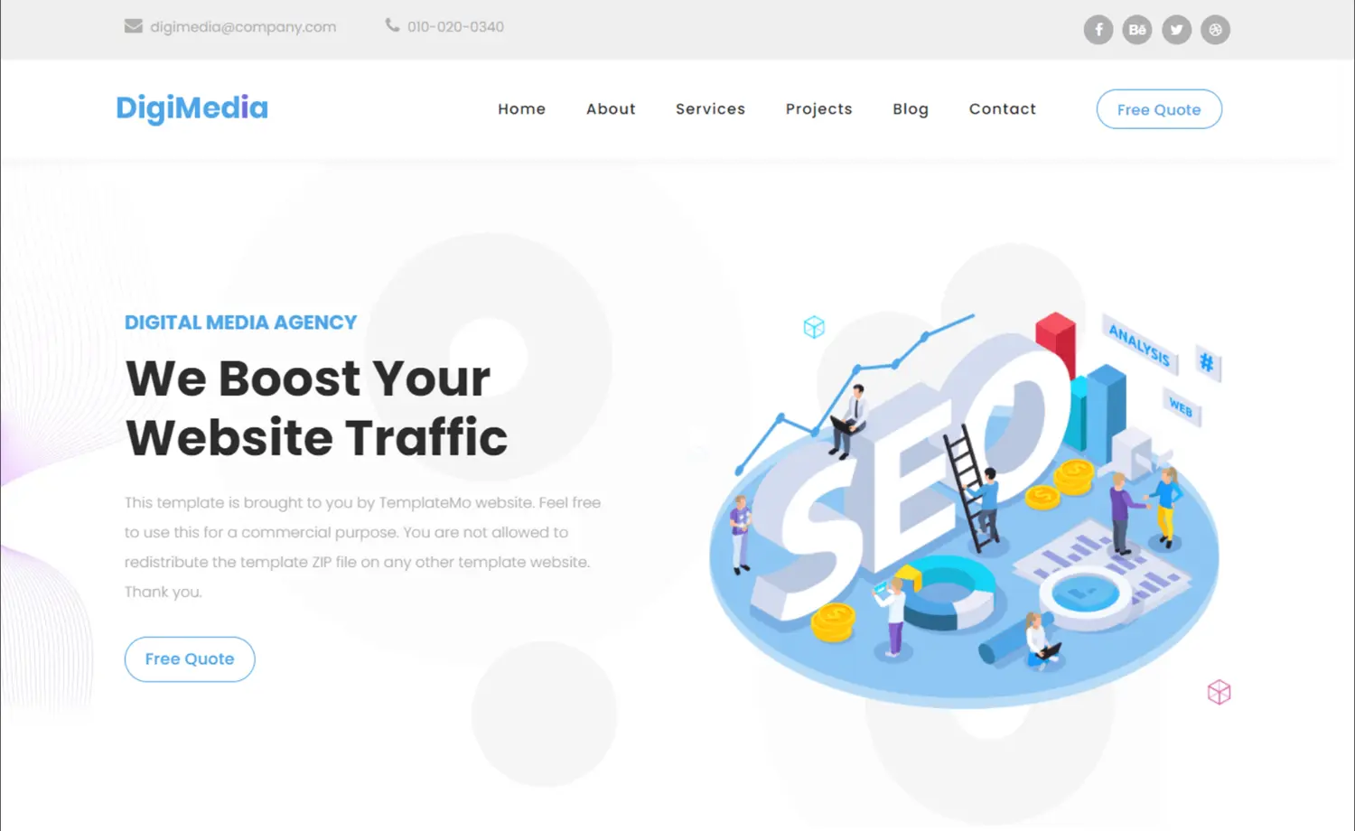 Free Bootstrap 5 HTML5 Digital Marketing Website Template