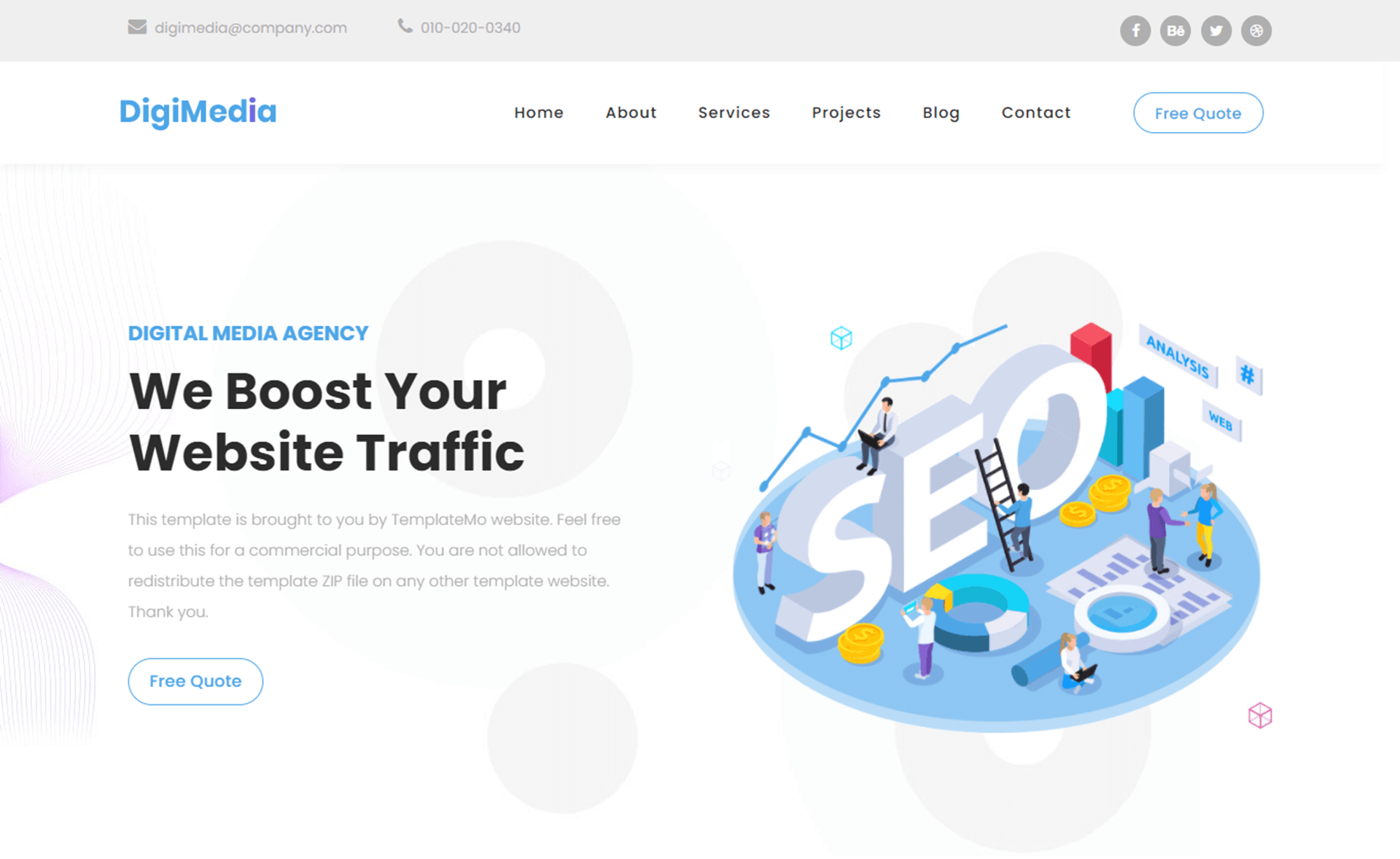Digimedia - Free Bootstrap 5 HTML5 Digital Marketing Website Template