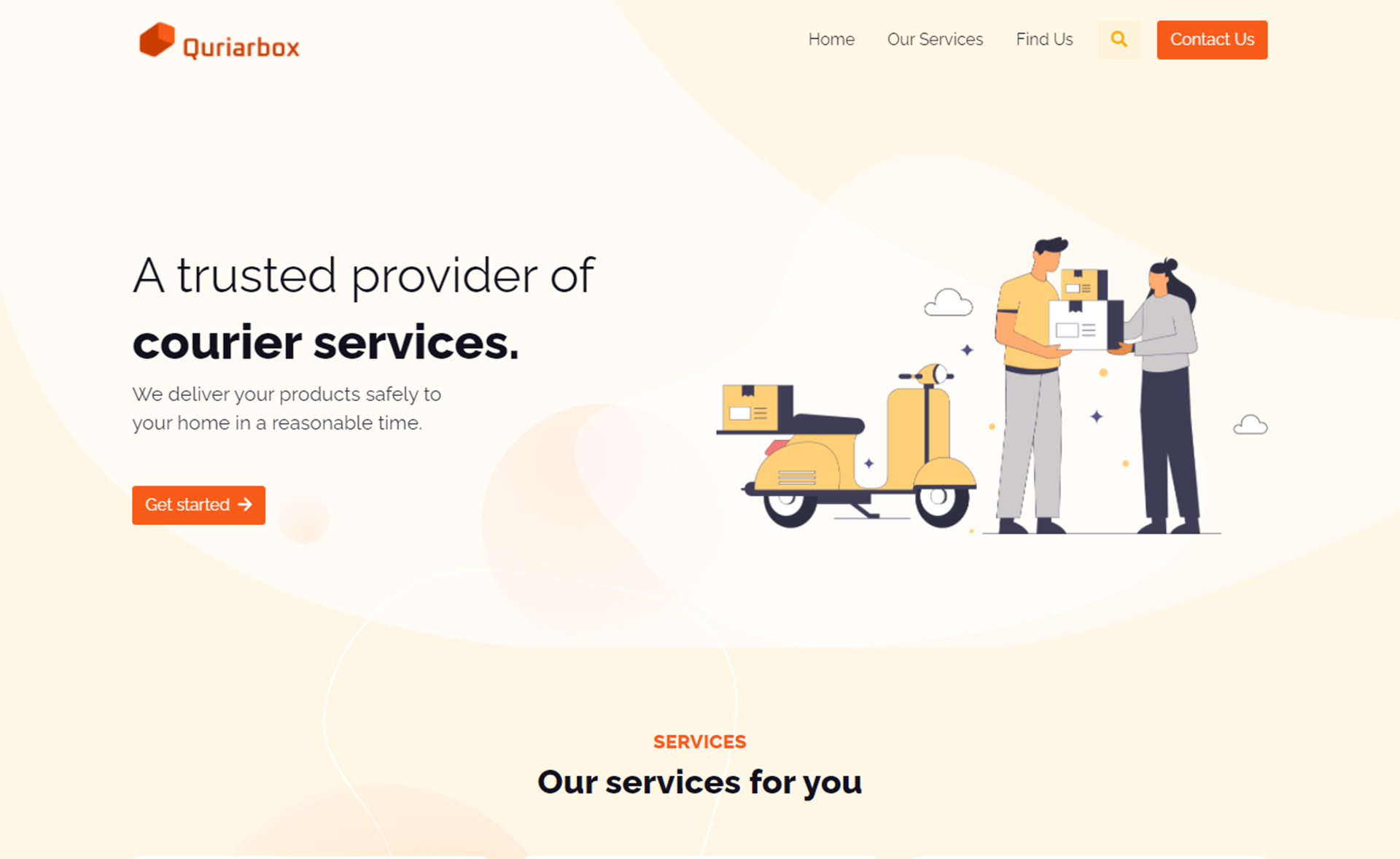 Quriarbox - Free Bootstrap 5 HTML5 Courier Service Template