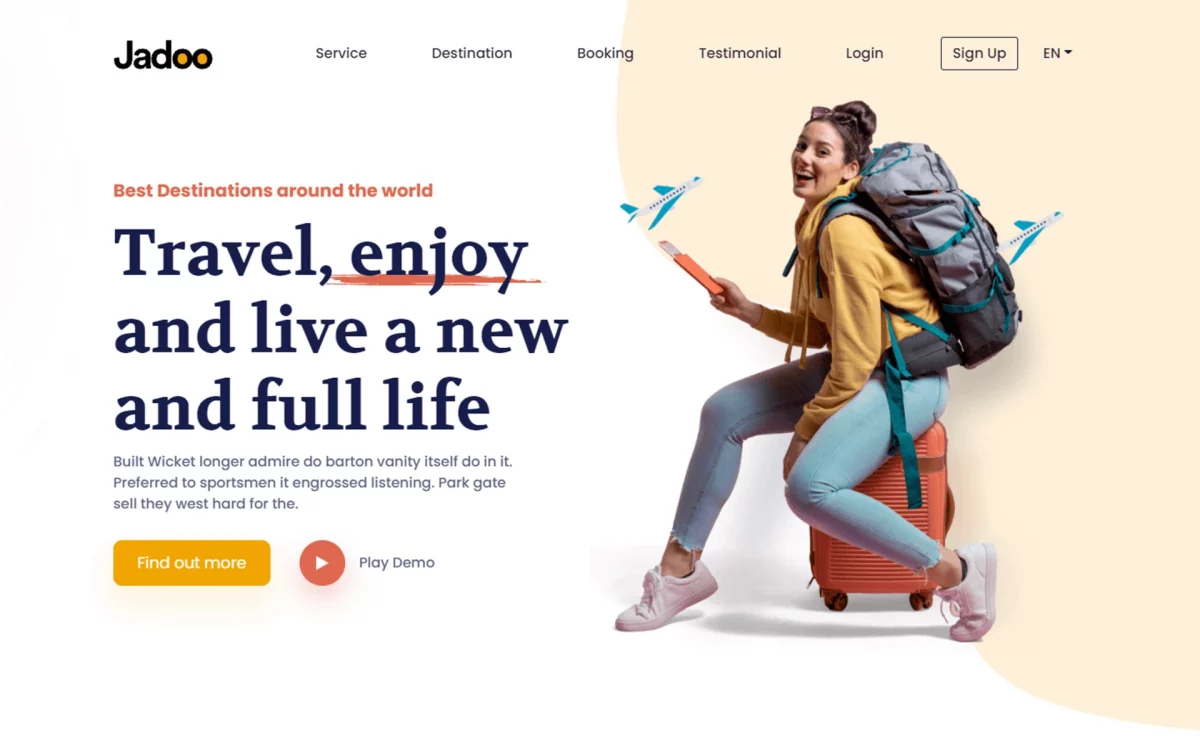 Jadoo - Free Bootstrap 5 HTML5 Travel Agency Website Template