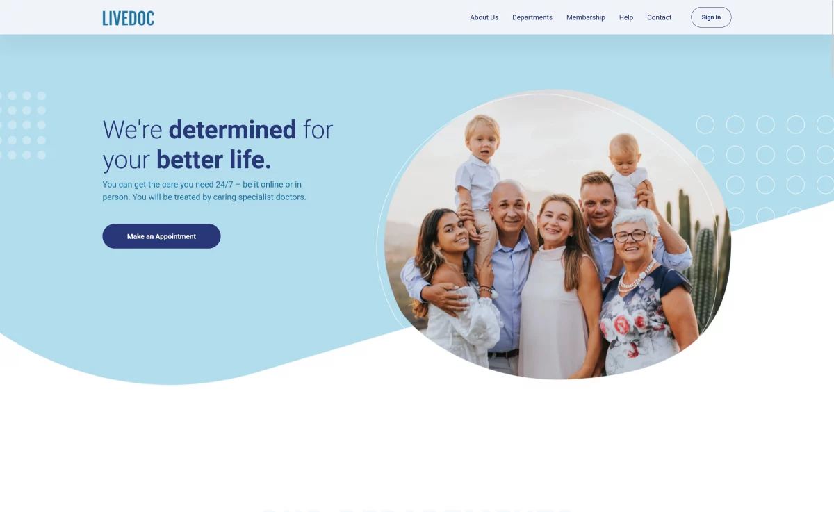 LiveDoc - Free Bootstrap 5 Medical Website Template