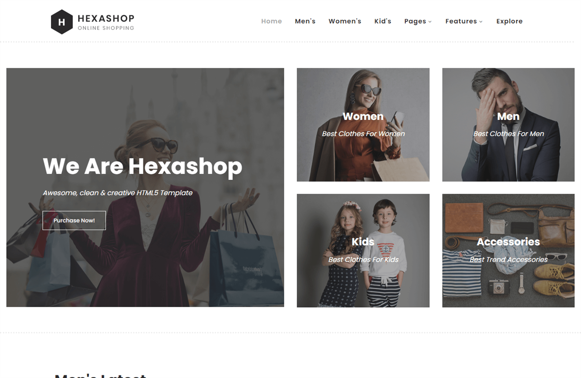 Hexashop - Free Responsive Bootstrap 4 Ecommerce Website Template