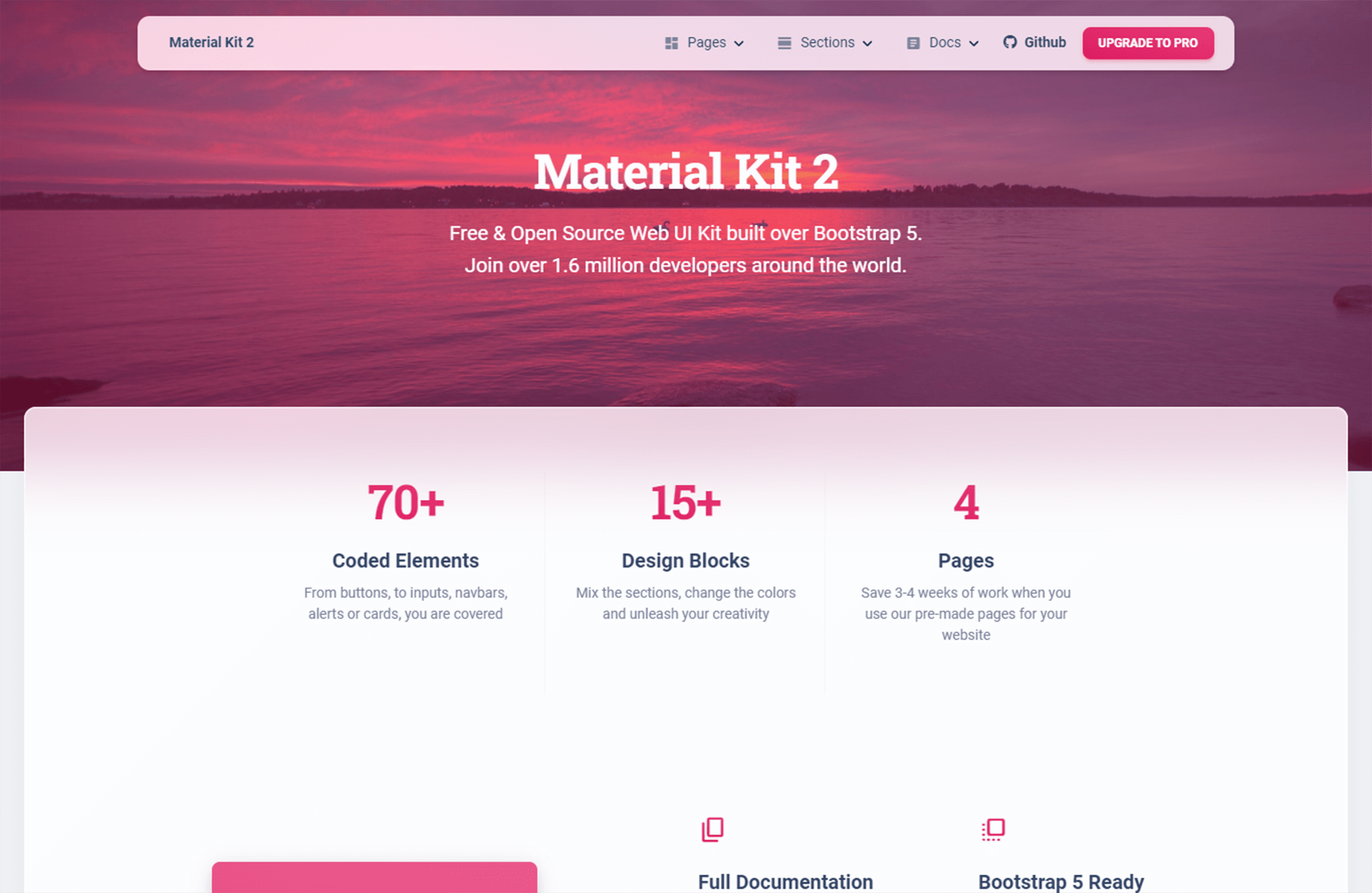 Material kit 2 - Free Responsive Bootstrap 5 Website Template