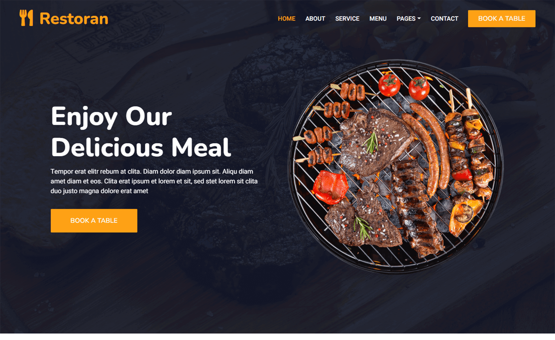 Restoran - Free Bootstrap 5 Restaurant Website Template