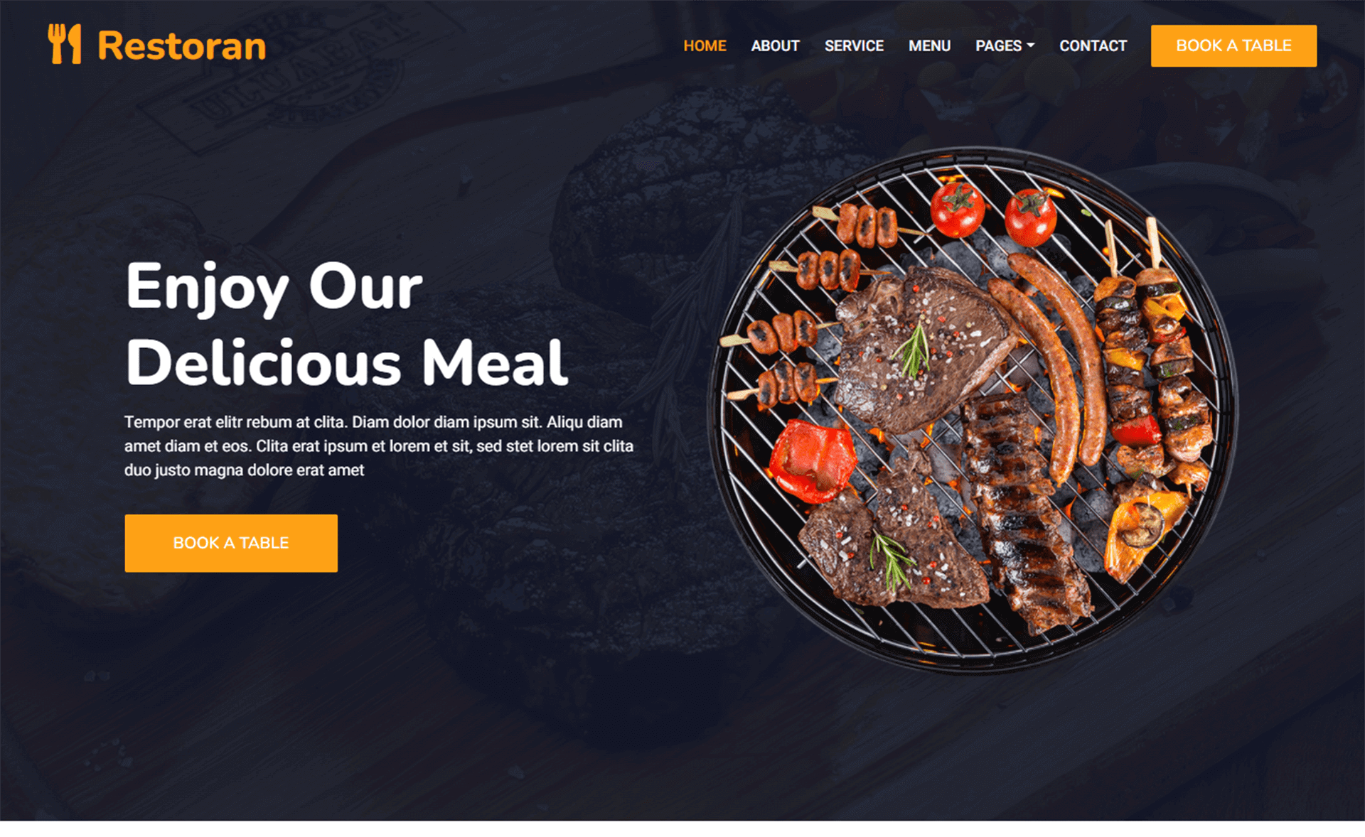 Bootstrap Restaurant Template   Restoran 