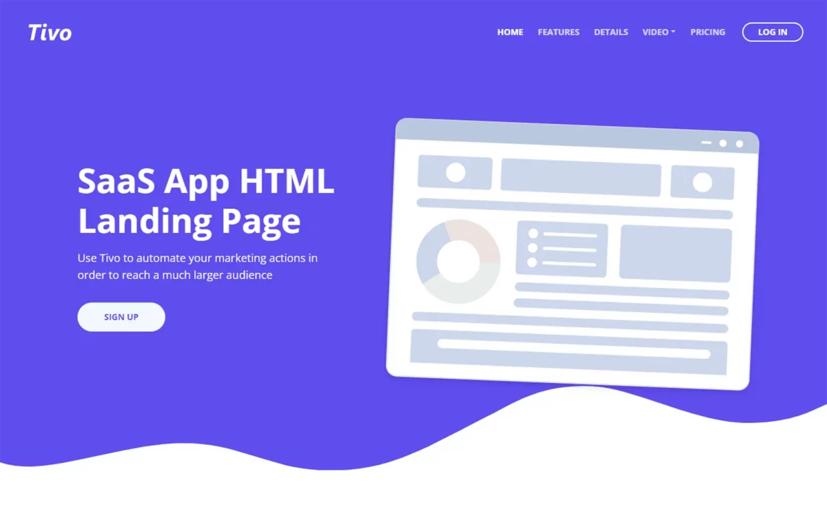 Tivo - Free Bootstrap Landing Page Template