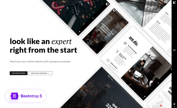 Sparrow - Premium Bootstrap 5 Landing Page Template