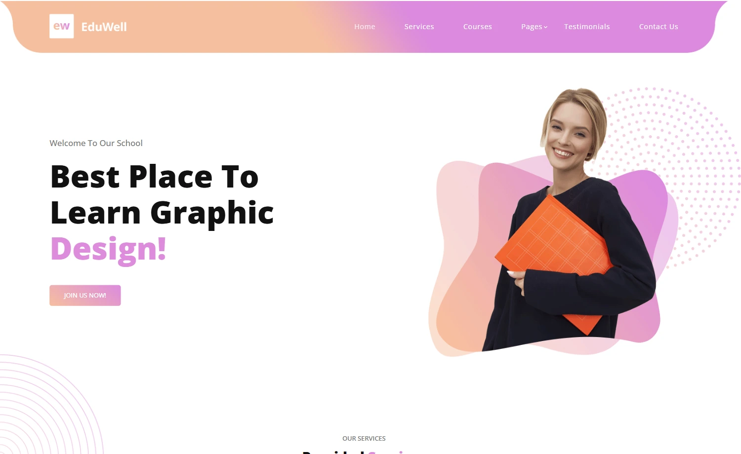 Responsive Free HTML5 Bootstrap 5 Educational Template