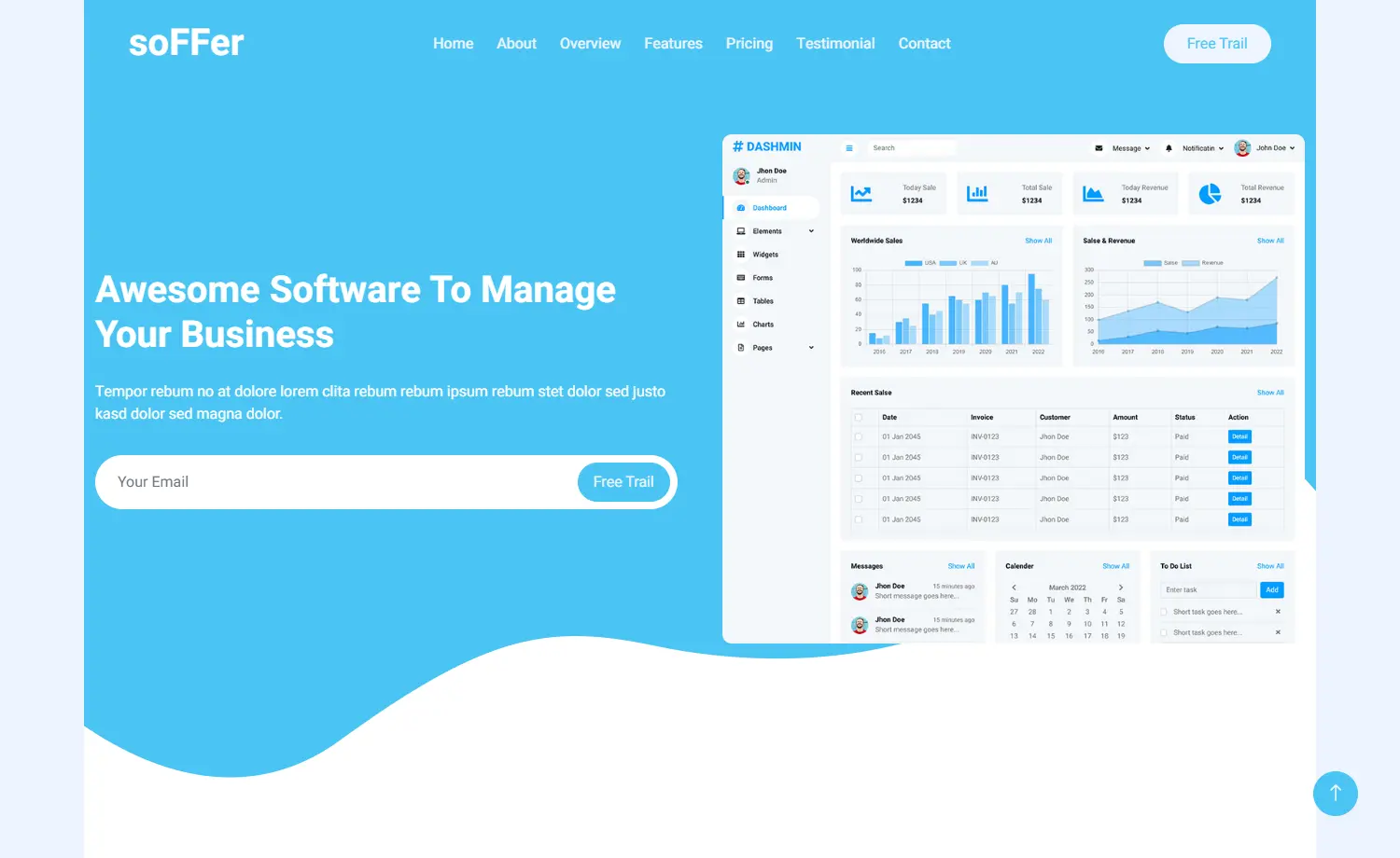 Free Bootstrap 5 HTML5 Software Landing Page Template