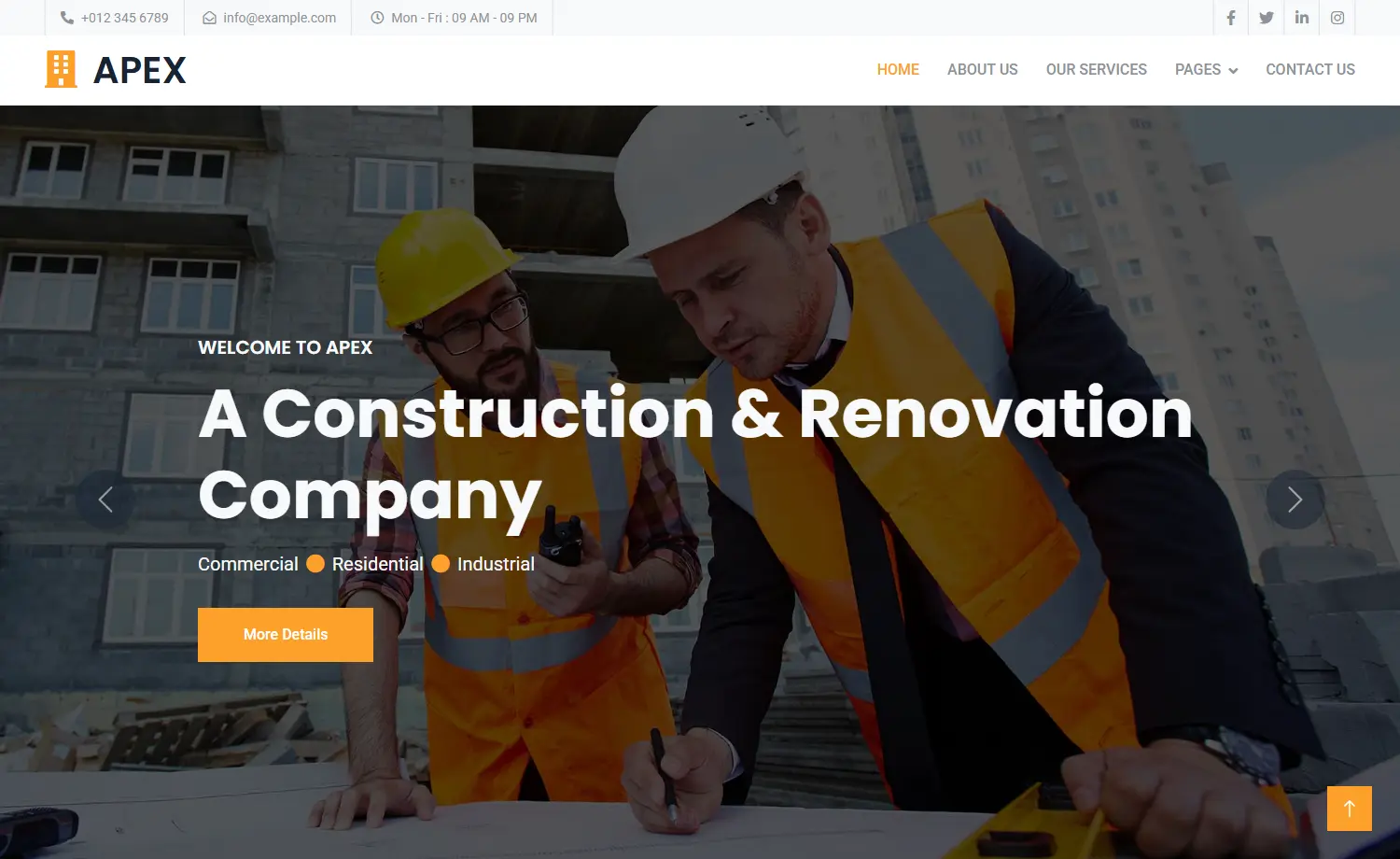 Free HTML5 Bootstrap 5 Home Renovation Website Template