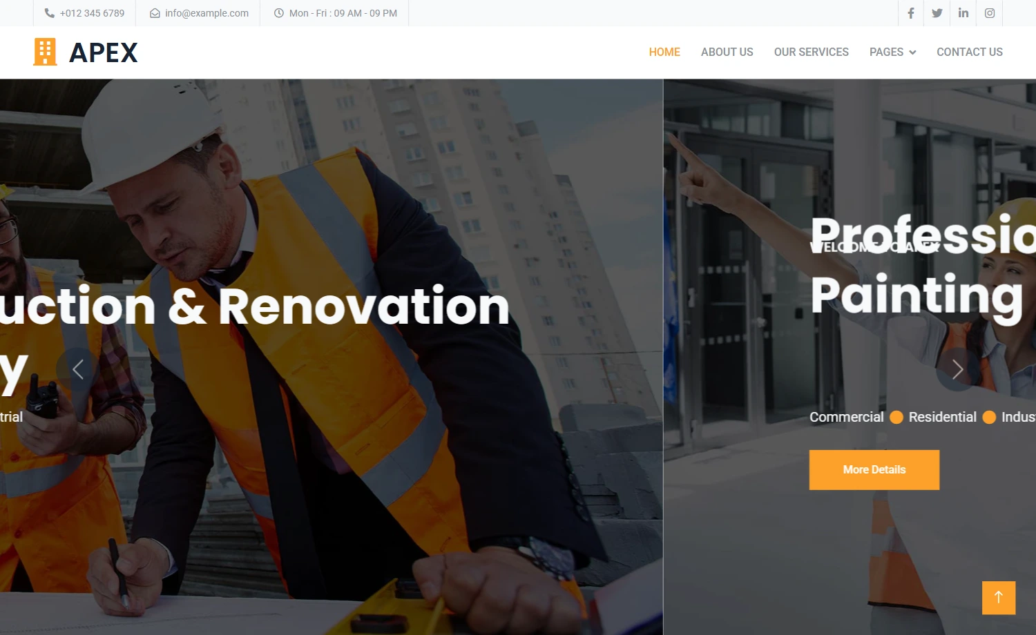 Free HTML5 Bootstrap 5 Home Renovation Website Template