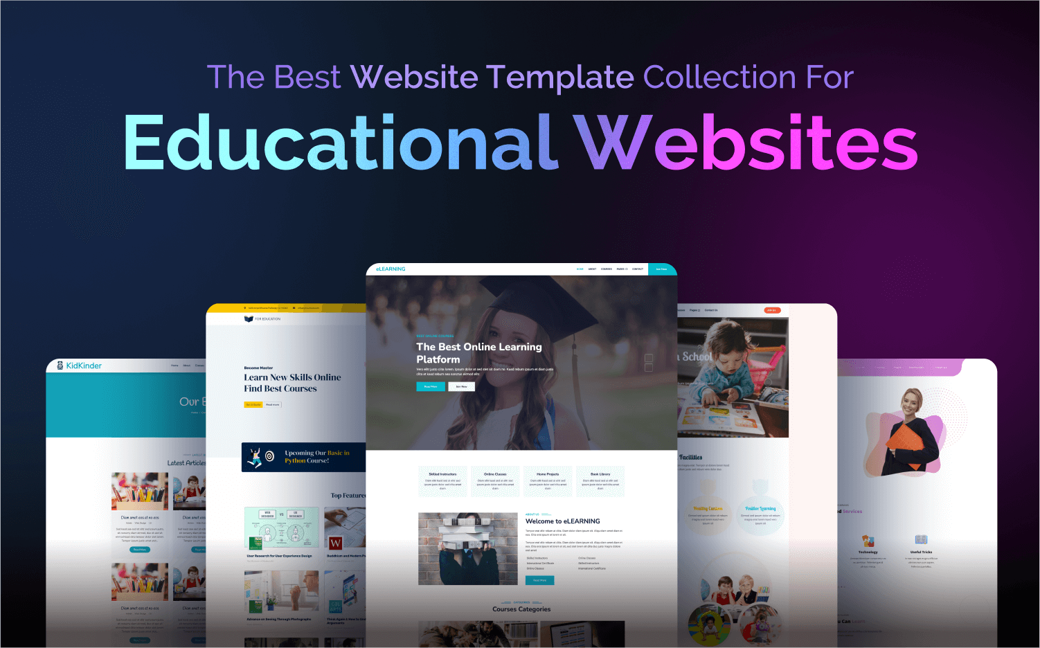 The Best Website Template Collection for Educational Websites in 2022