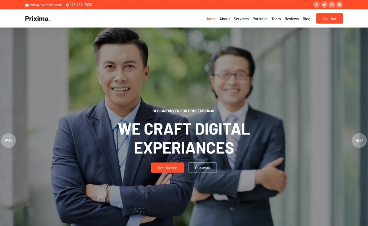 Prixima - Free Bootstrap 5 Digital Marketing Website Template
