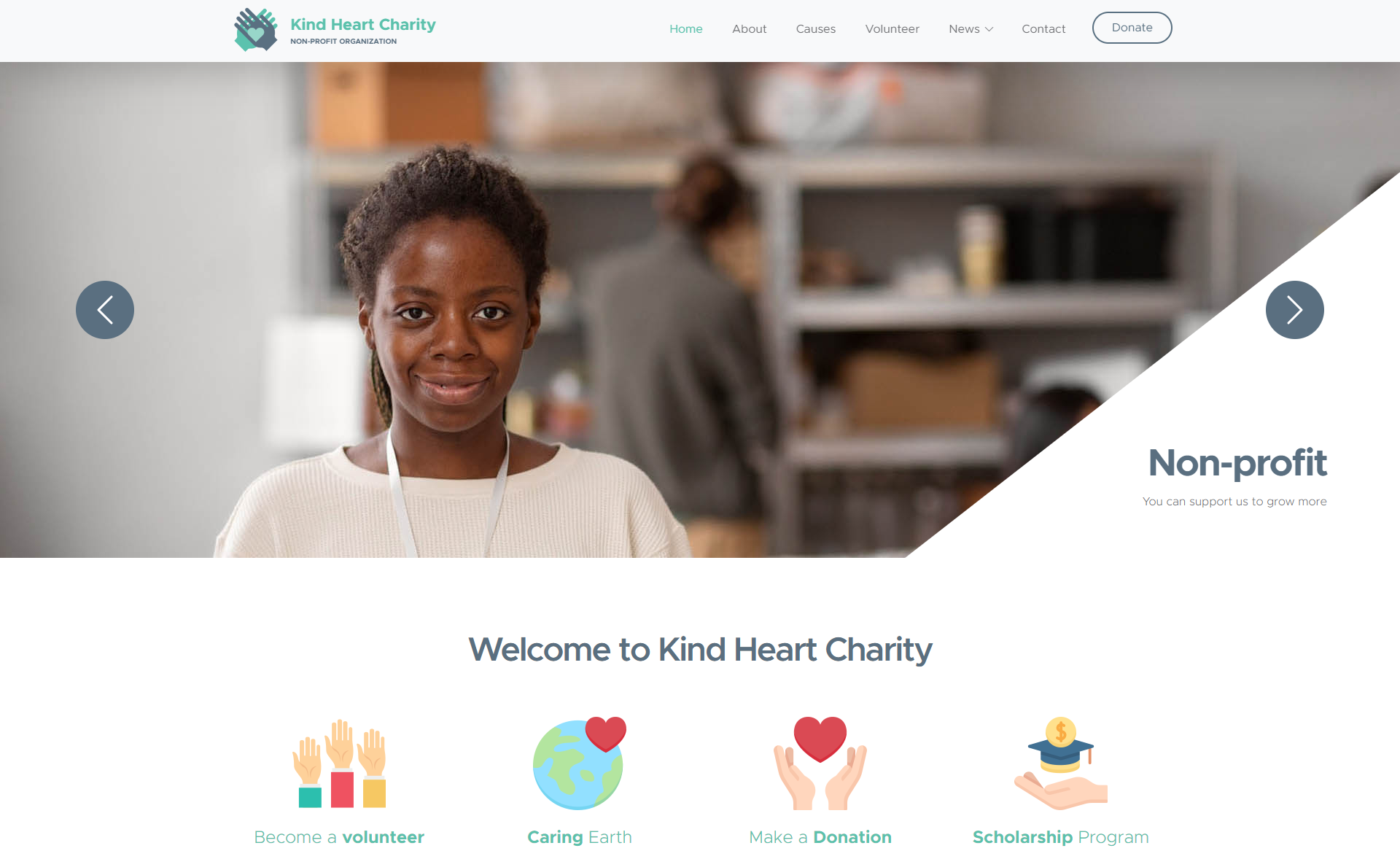 Free responsive Bootstrap 5 Charity Website Template