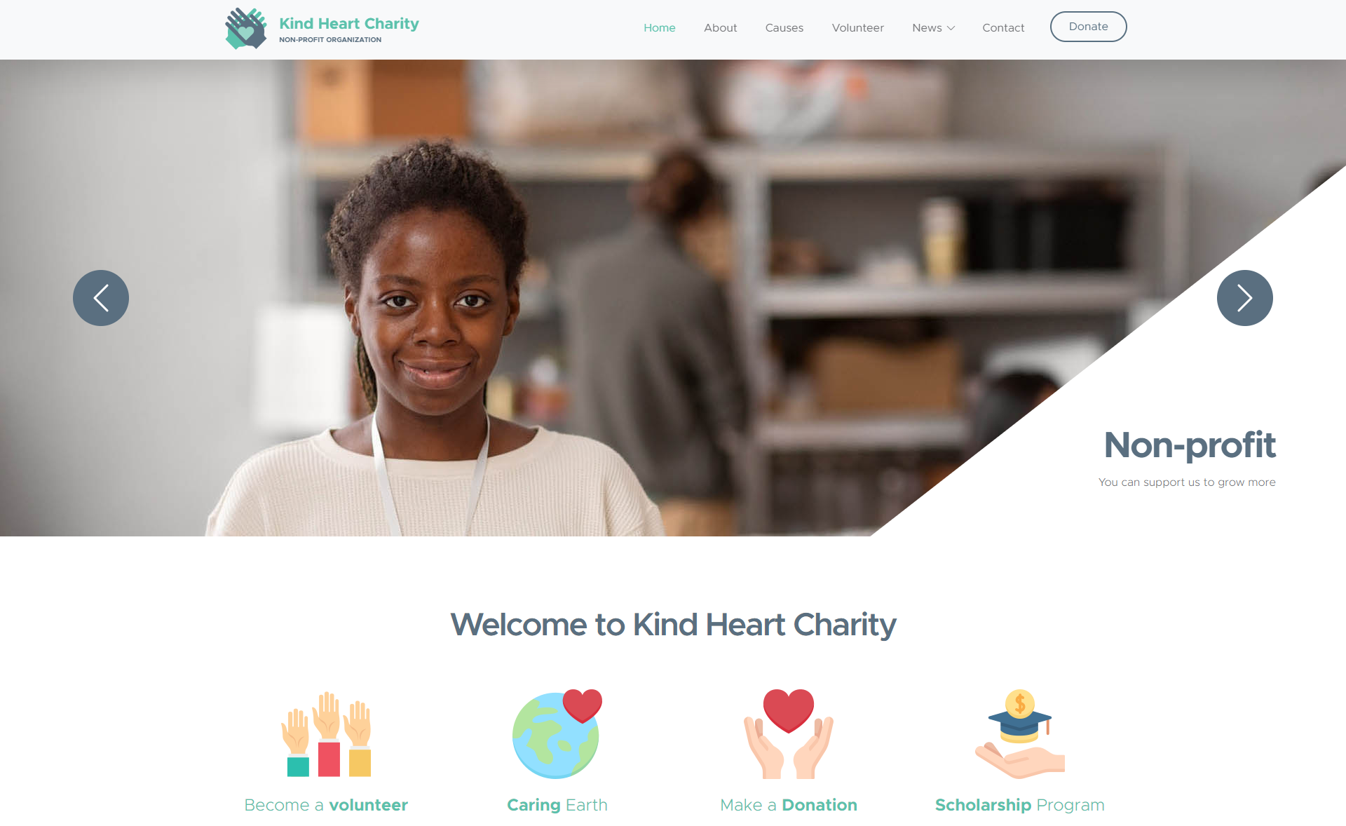 KindHeart - Free Responsive Bootstrap 5 HTML5 Charity Template