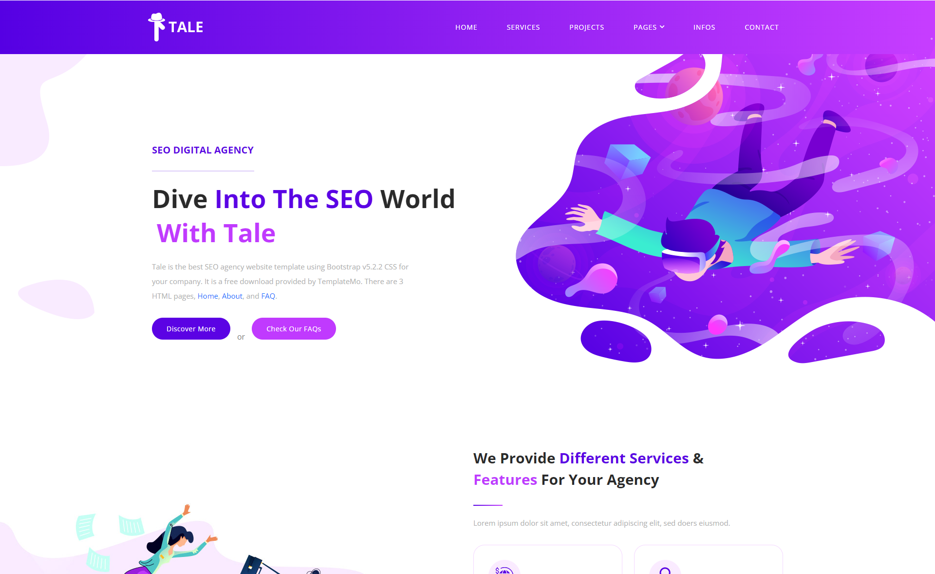Free Bootstrap 5 SEO Agency Website Template