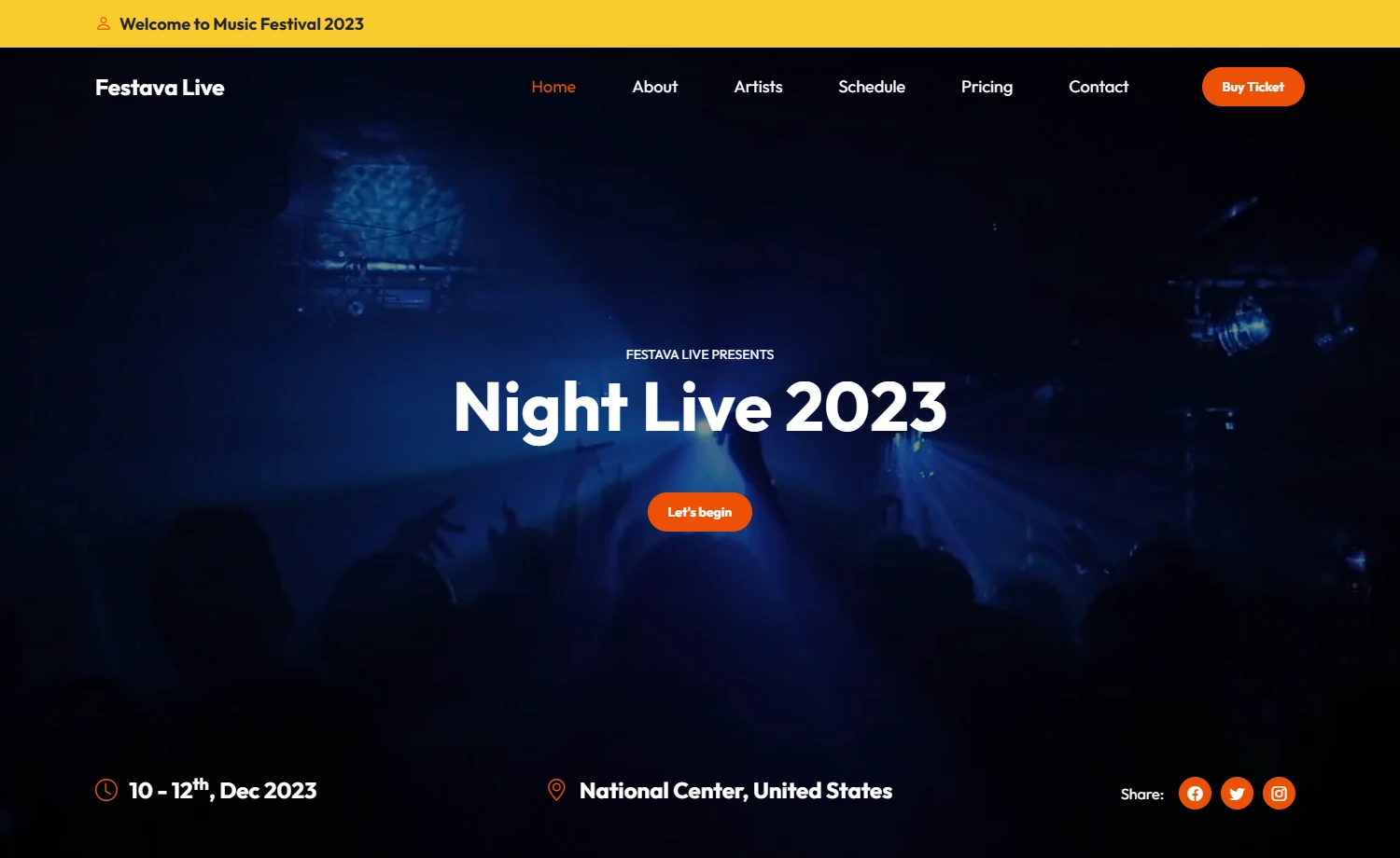 Free Bootstrap 5 Event Management Website Template