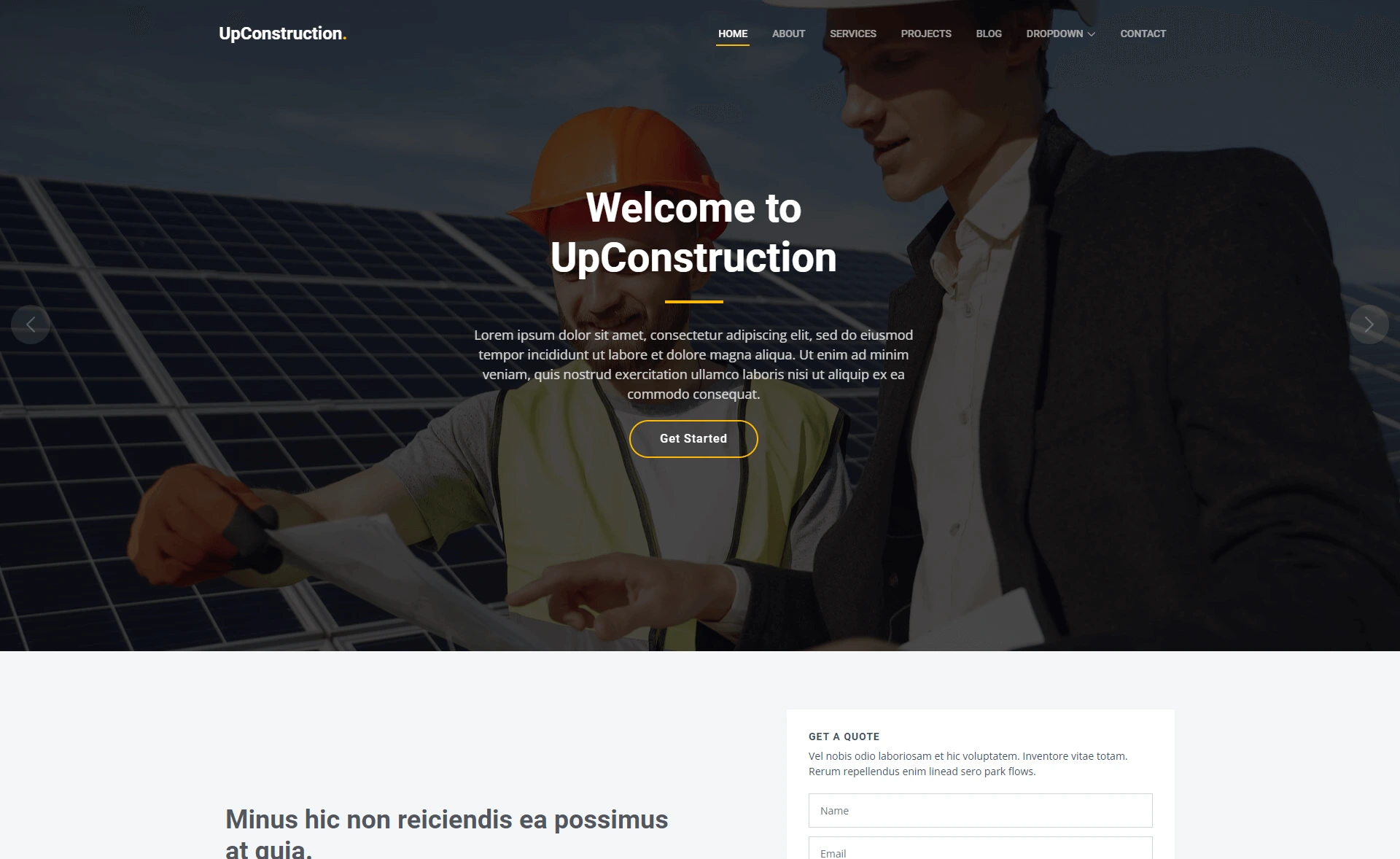 Free HTML5 Bootstrap 5 Construction Company Website Template