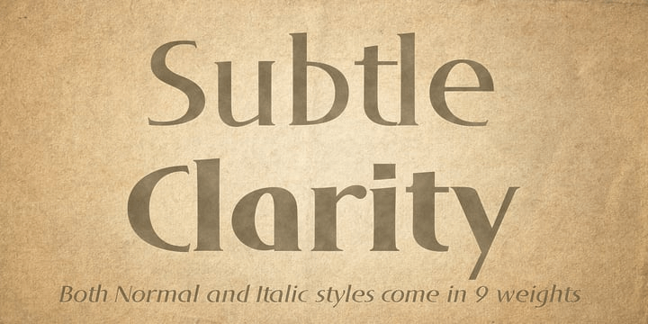 Typography Trend: Subtle