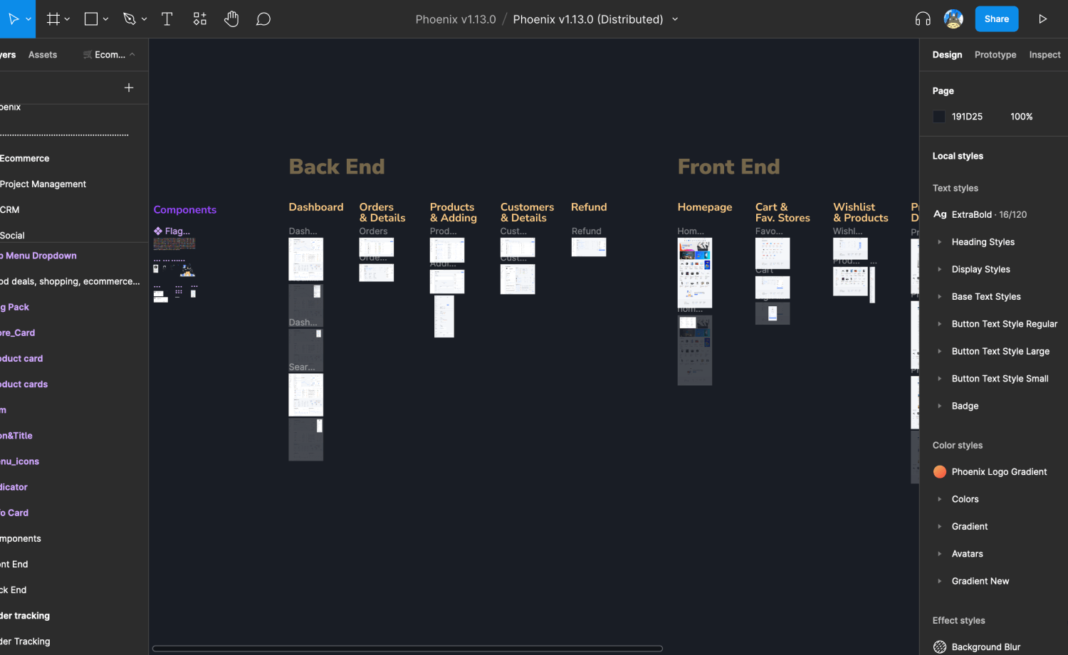 Figma Design File of Phoenix