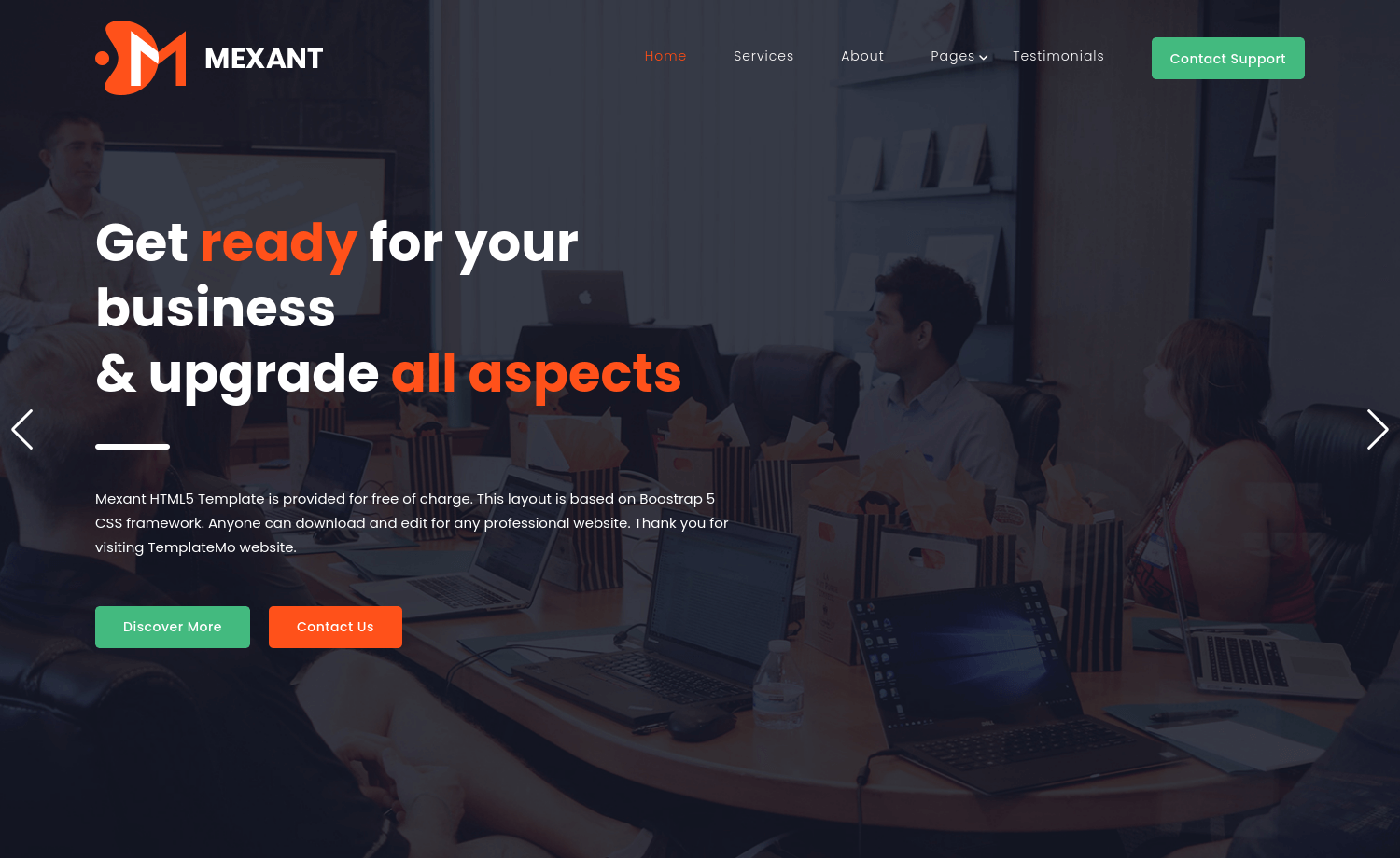 Mexant Free Bootstrap 5 HTML5 Business Website Template