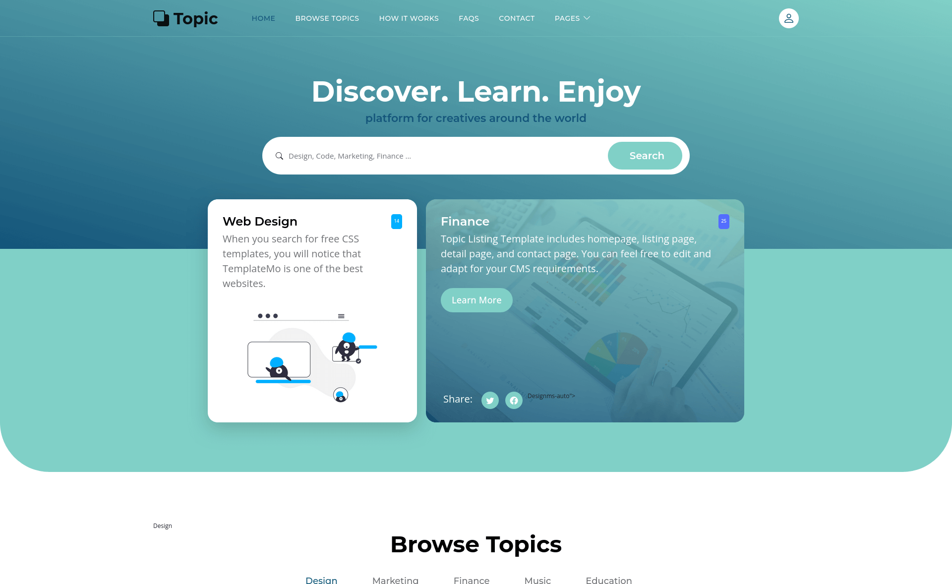 Free Responsive Bootstrap 5 Educational Website Template