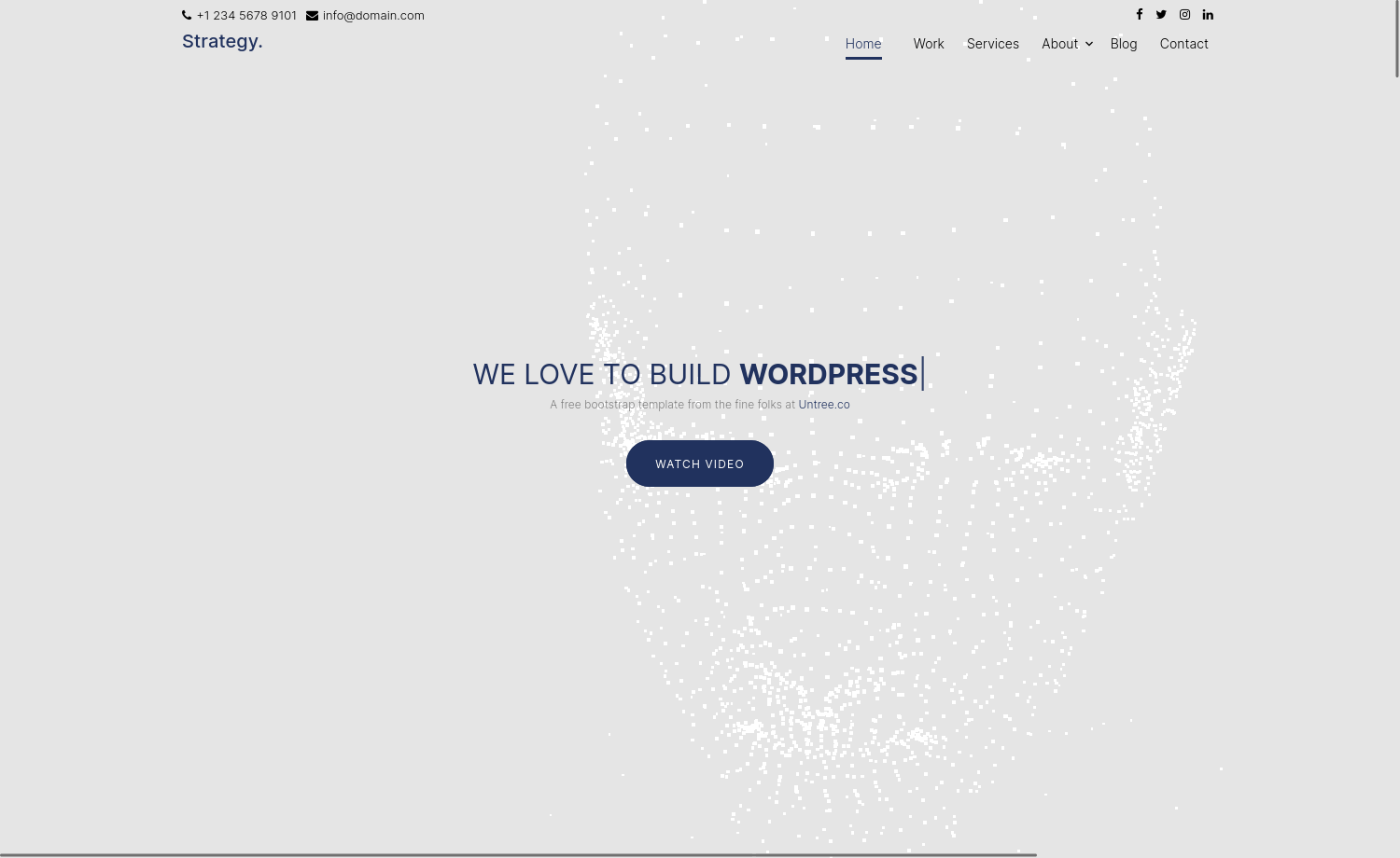 Strategy Free Bootstrap 4 One Page Agency Website Template
