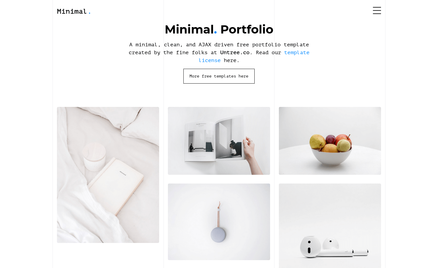 Free Bootstrap 4 One-Page Portfolio Landing Page Template