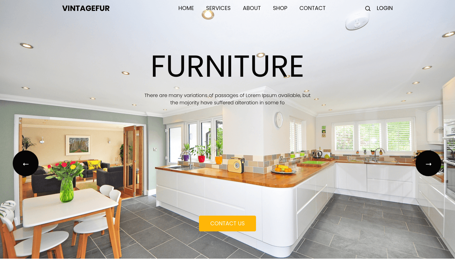 Free Bootstrap 4 Multi-page Furniture Shop Landing Page Template