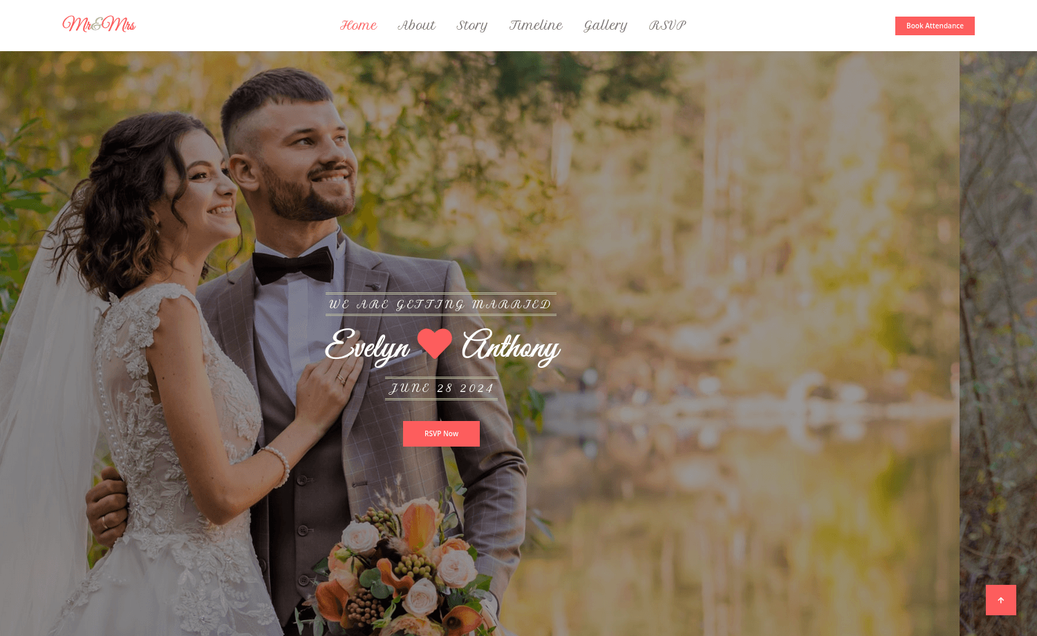Free Bootstrap 5 HTML5 Wedding Service Website Template