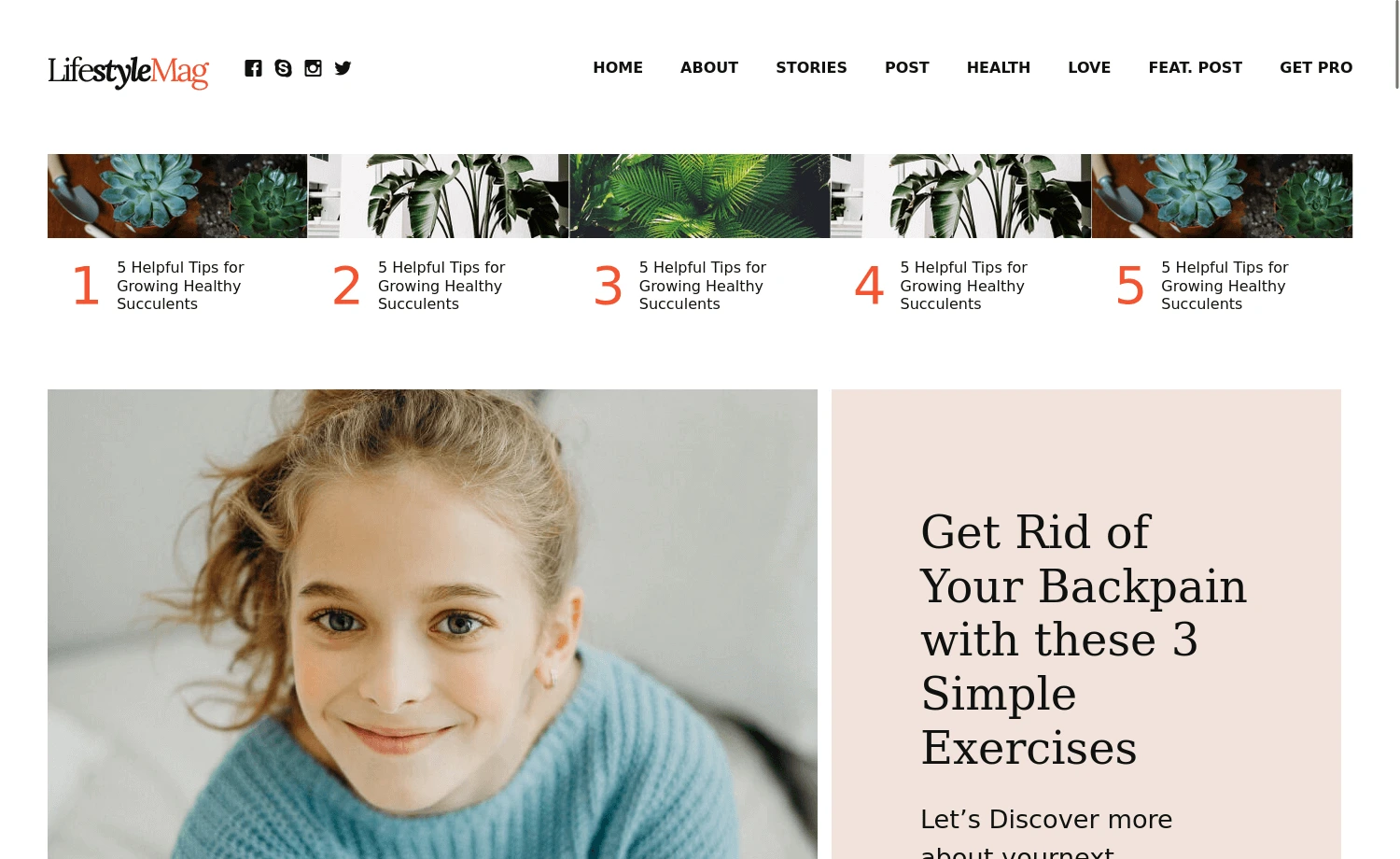 Free HTML Template for Blogging Websites