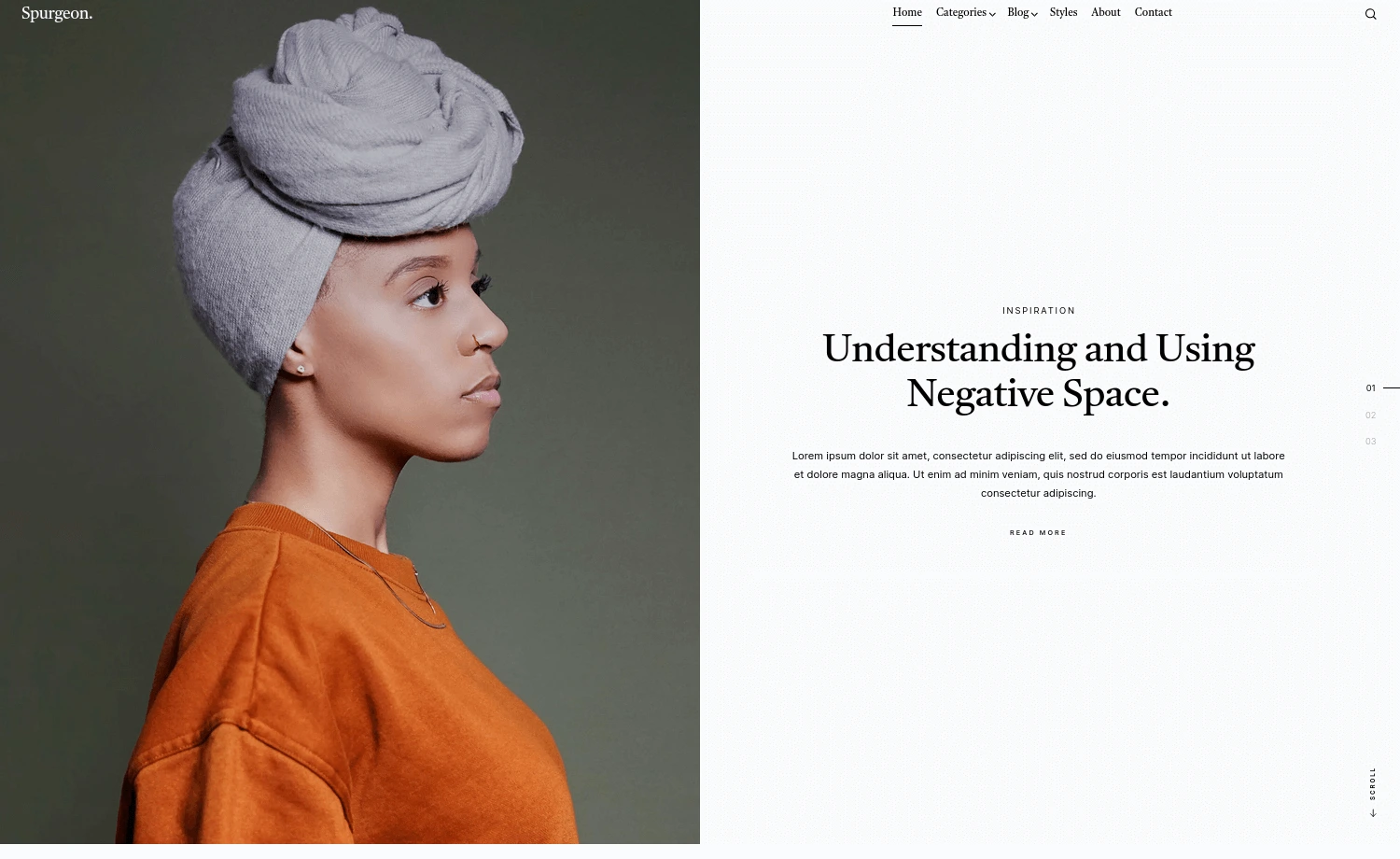 Free HTML Template for Portfolio Websites