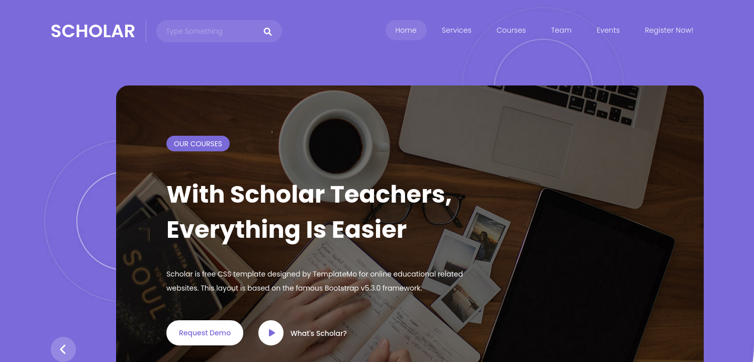 Free Responsive Bootstrap 5 Educational Website Template