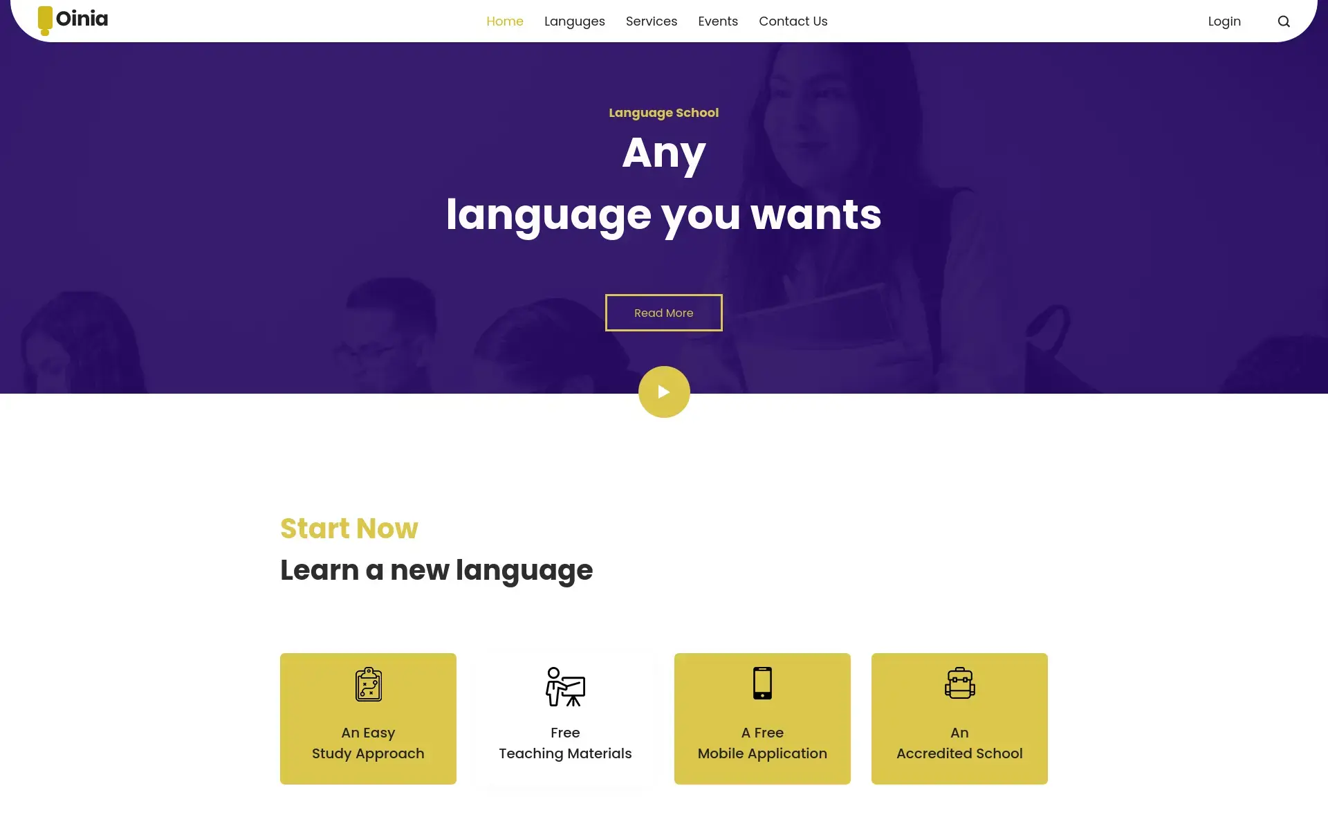 Free Responsive Bootstrap 4 Educational Website Template