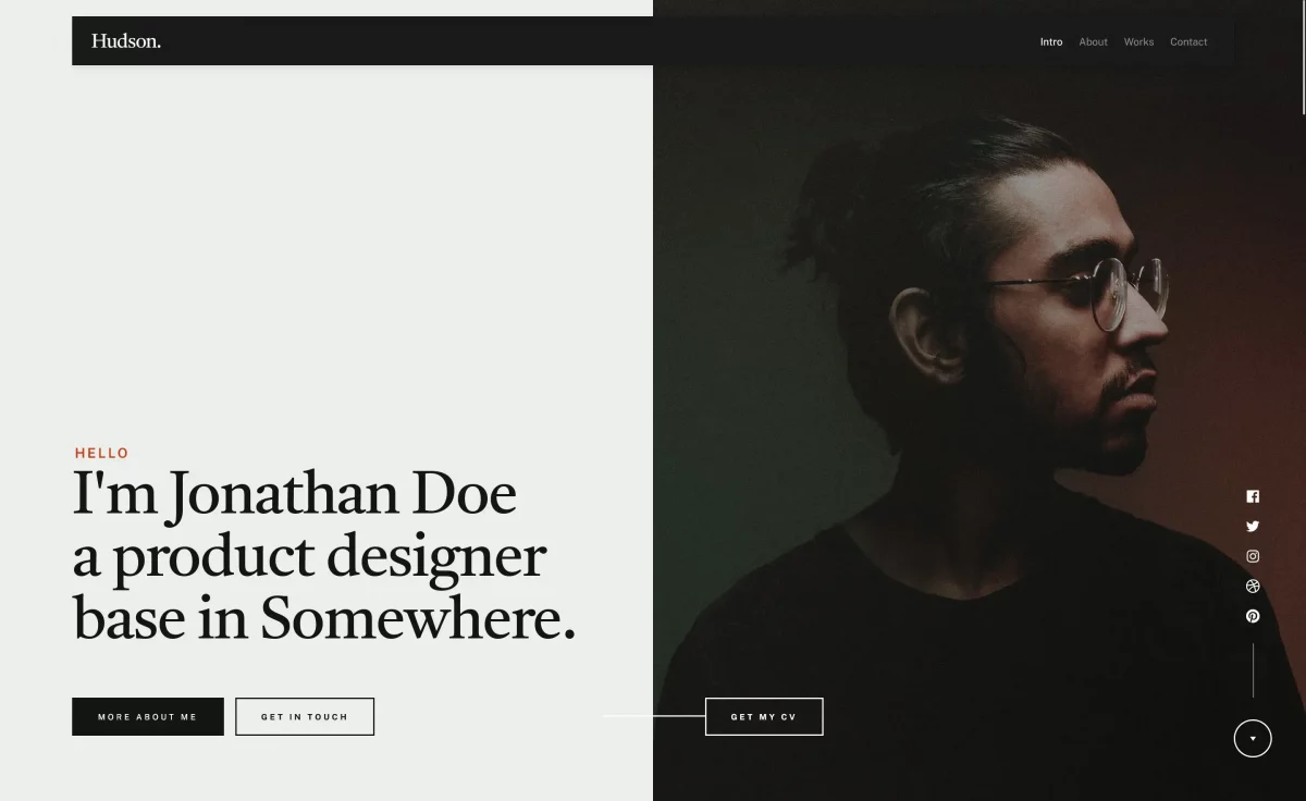 Free HTML5 One-Page Responsive Portfolio Website Template