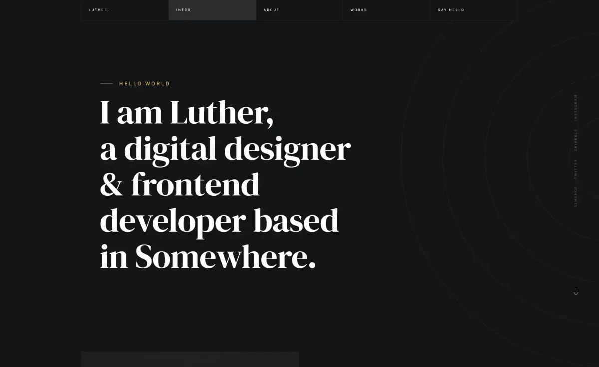 Free One-page Responsive Portfolio Website Template