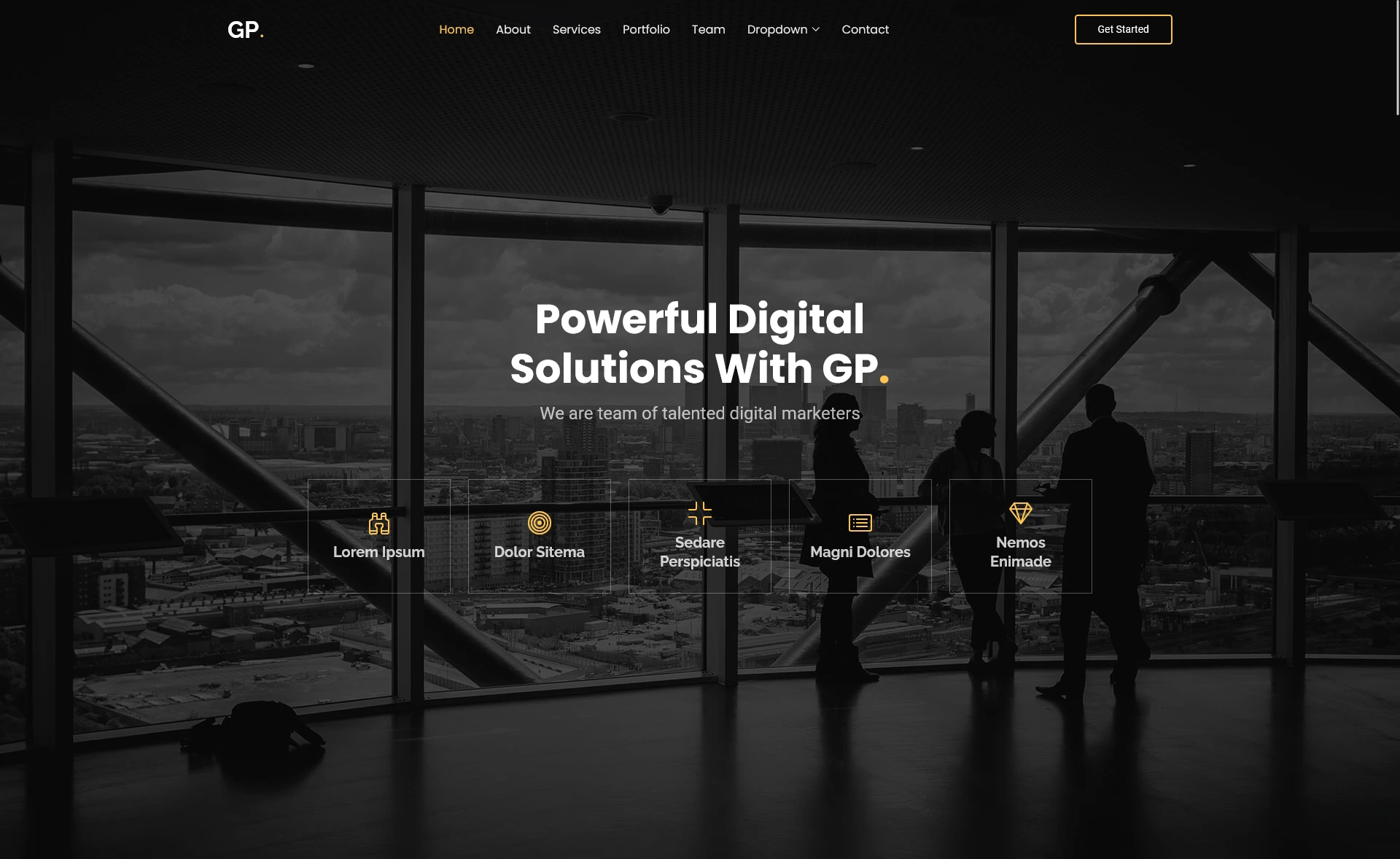 GP Free Responsive One-Page Business & Corporate Template